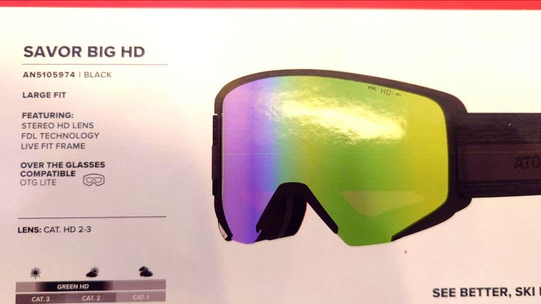 「新品未使用」ATOMIC ゴーグル