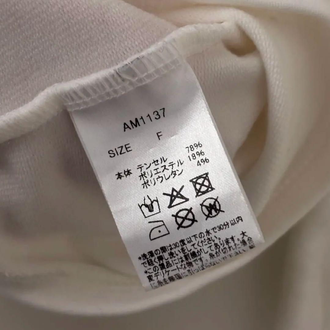 トップス andmary Mary logo tops white