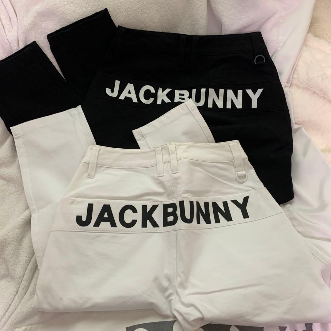 りんごJACKBUNNY レディースパンツ 00サイズ ブラック ホワイト