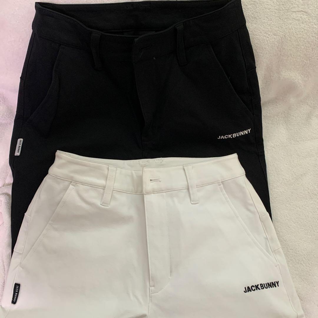 りんごJACKBUNNY レディースパンツ 00サイズ ブラック ホワイト