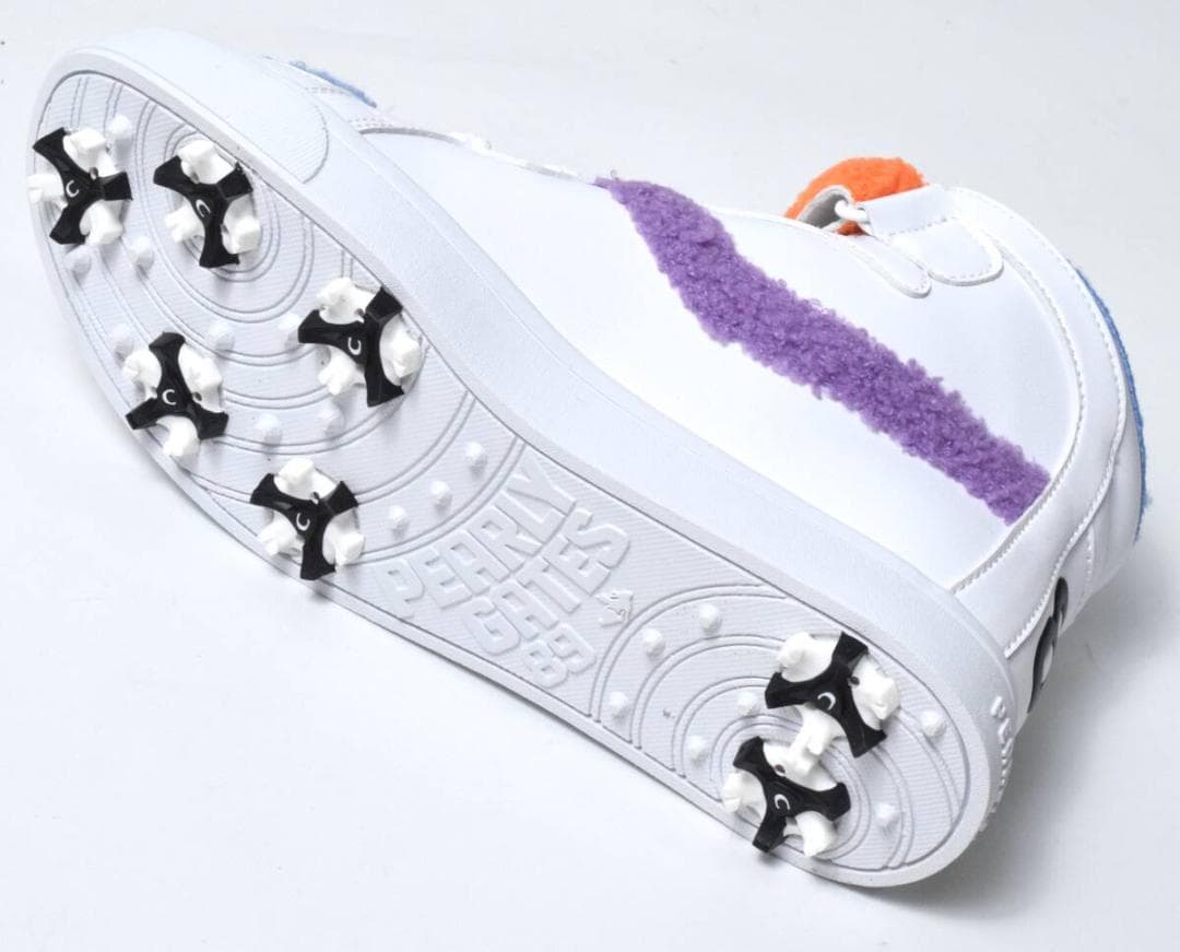 未使用4.1万 パーリーゲイツ ミドルカット ボア ゴルフシューズ 25cm