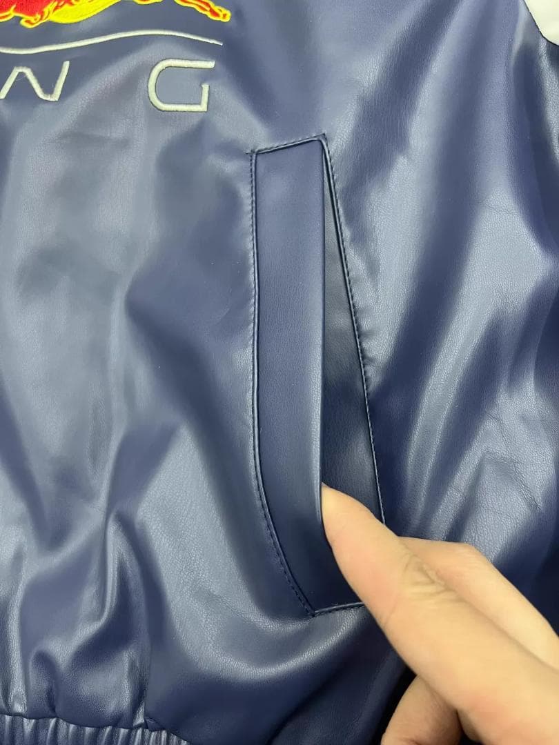 Holliste × Red Bull コラボ レザージャケット