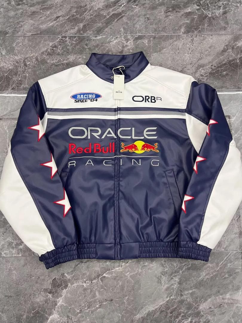 Holliste × Red Bull コラボ レザージャケット