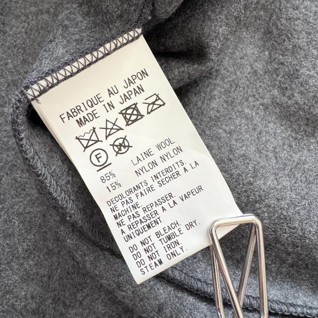 ワイズ　ロングワンピース　エプロン風　タグ付　グレー　1　プリーツ