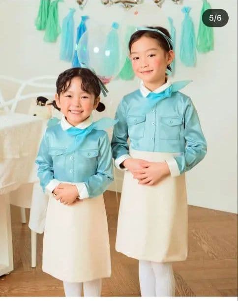 大韓航空 子供 ワンピース CA コスプレ