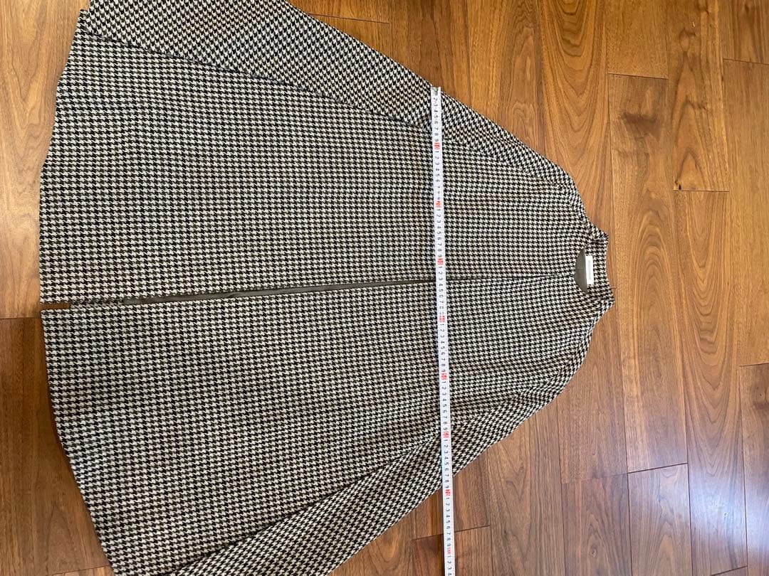 MADISONBLUE ハウンドトゥース ケープコート