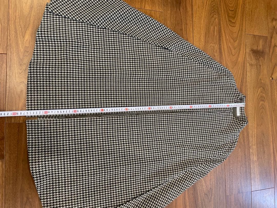 MADISONBLUE ハウンドトゥース ケープコート