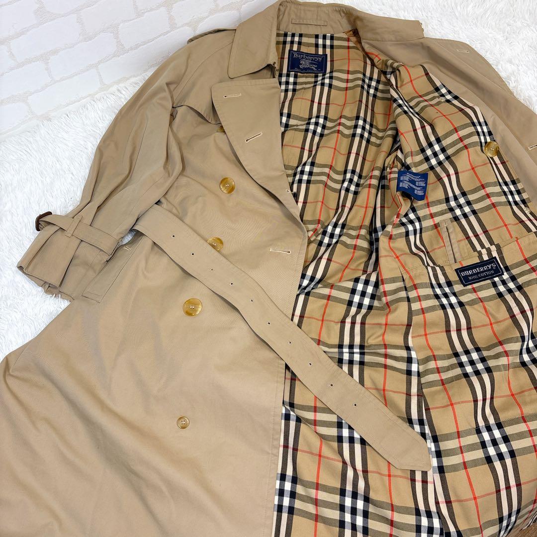 BURBERRY トレンチコート ベルト コットン100％ ベージュ L相当