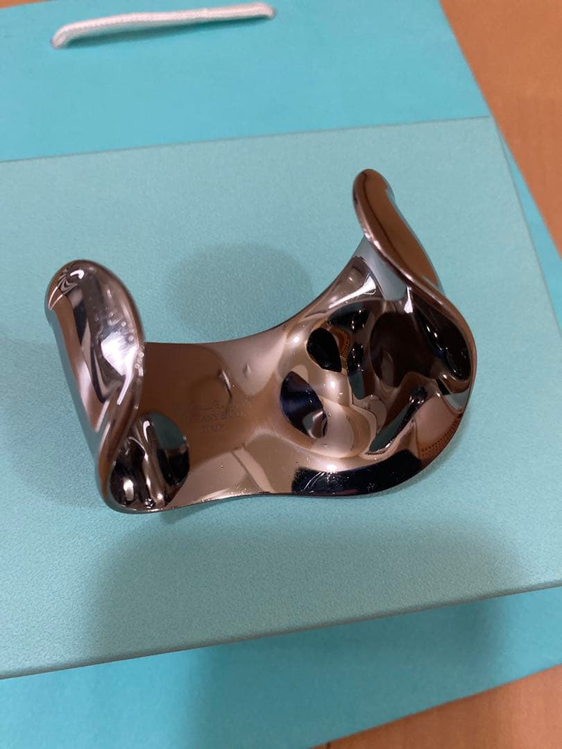 Tiffany ティファニー ボーンカフ ルテニウム バングル 右手用