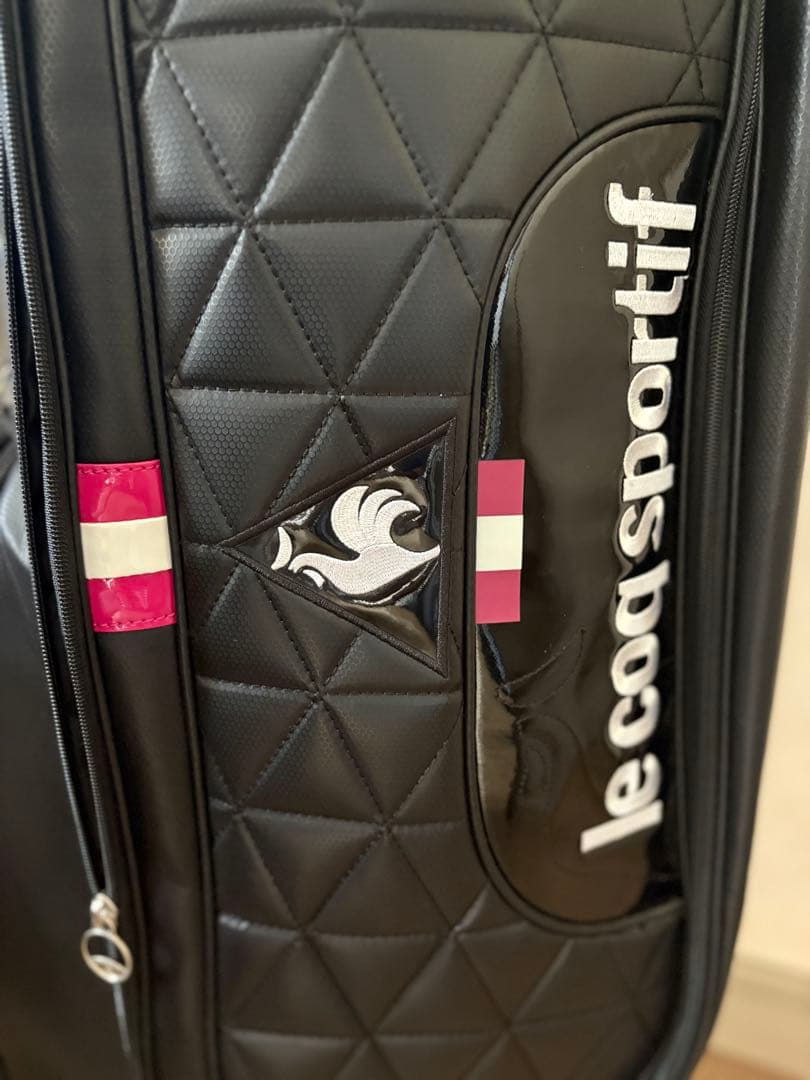 le coq sportif ゴルフバッグ ブラック ピンク