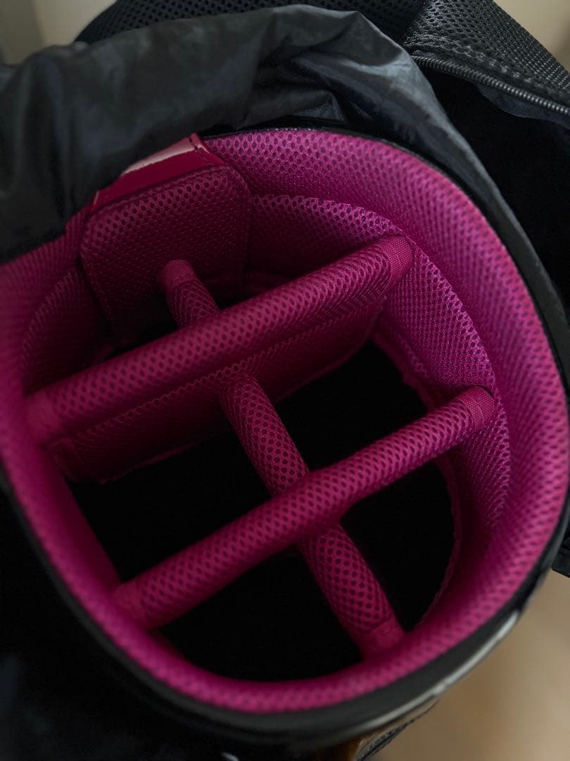 le coq sportif ゴルフバッグ ブラック ピンク