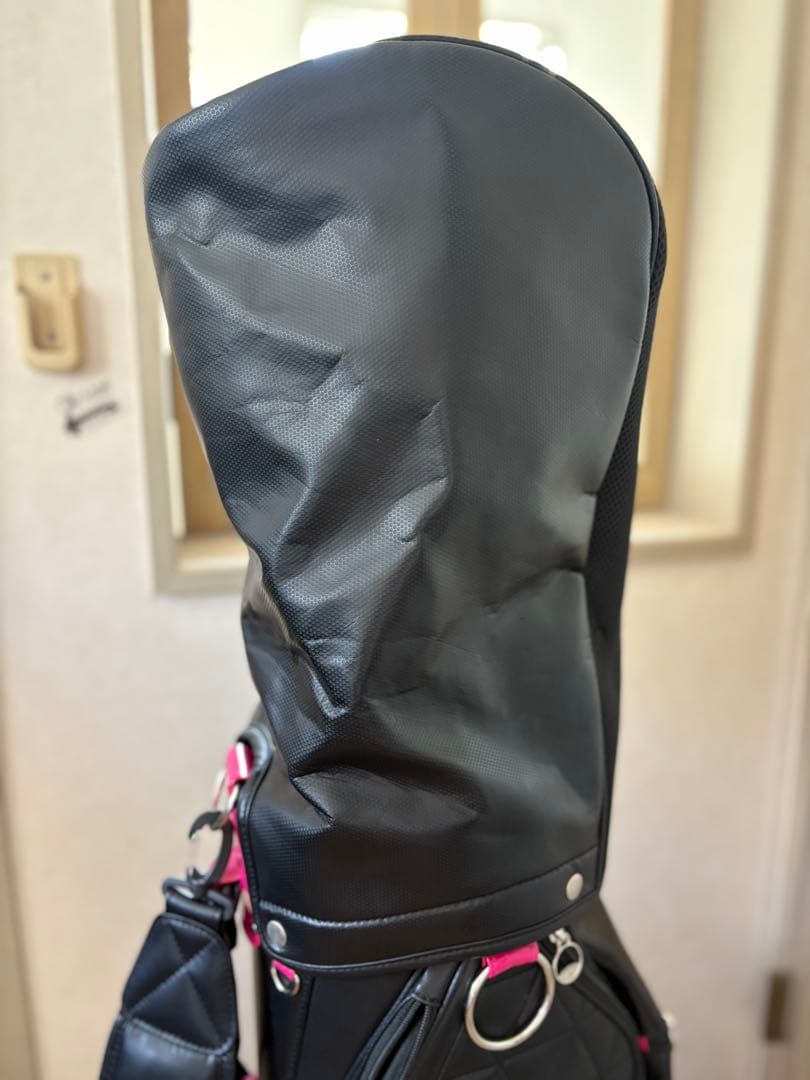 le coq sportif ゴルフバッグ ブラック ピンク