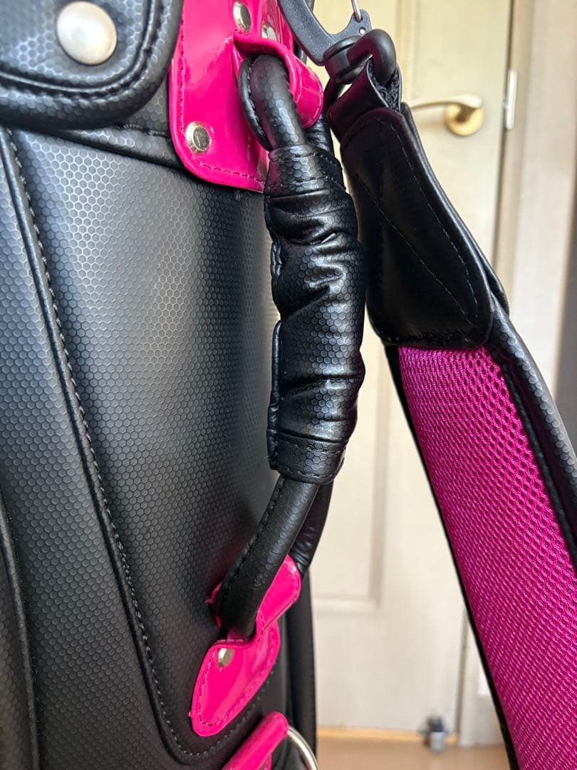 le coq sportif ゴルフバッグ ブラック ピンク