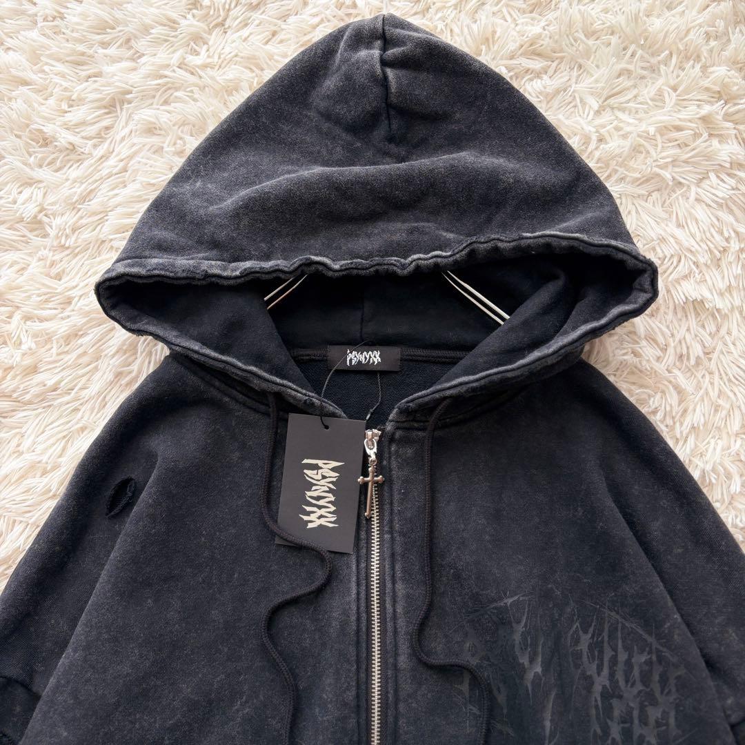 【専用✨新品タグ付】PSYNYXX ゆせまる コラボパーカー ブラック 地雷系