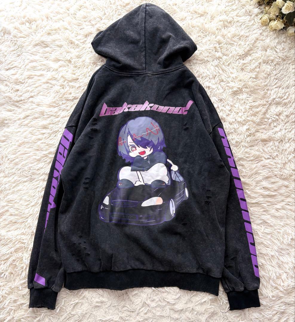 【専用✨新品タグ付】PSYNYXX ゆせまる コラボパーカー ブラック 地雷系