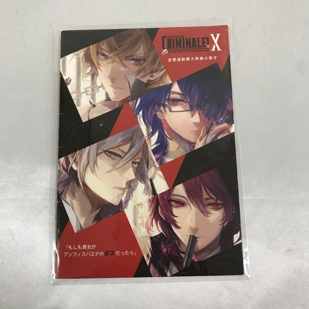 CRIMINALE! X 全巻購入特典 小冊子