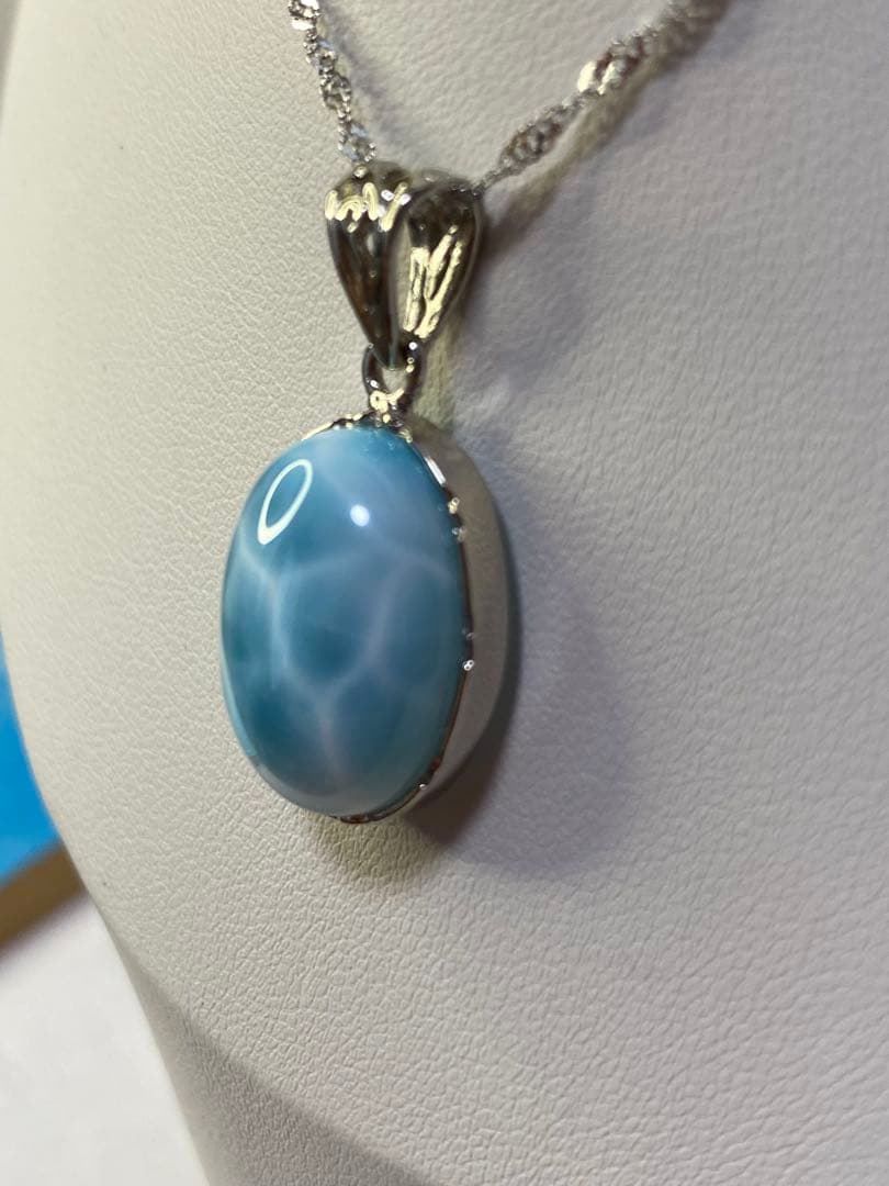 ラリマー　ドミニカ共和国産　ペンダントトップ　ハイクオリティ　天然石