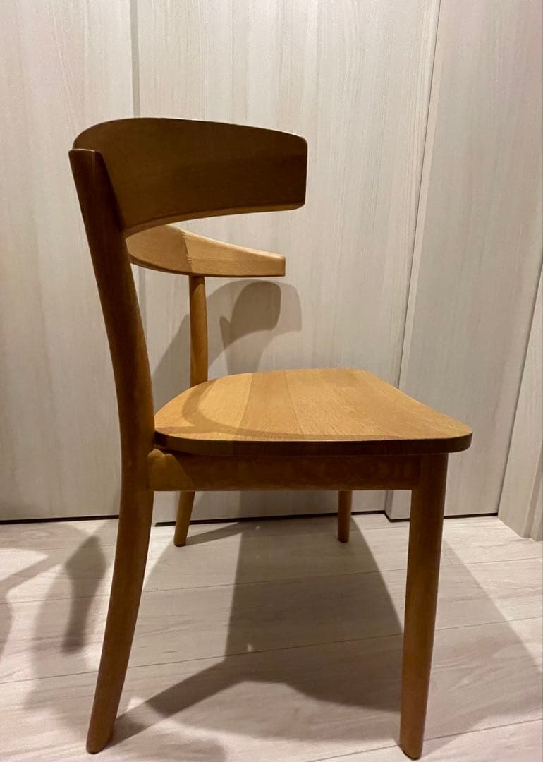 無印オーク無垢材チェア幅51x奥行50.5x高さ73
