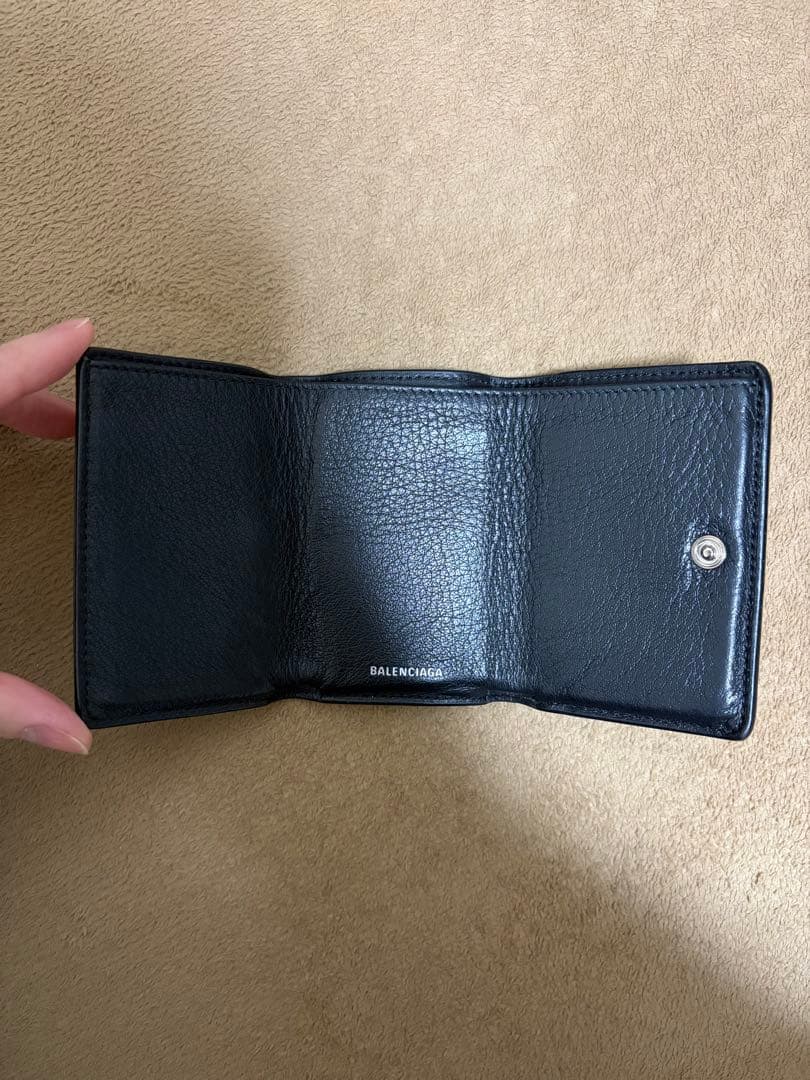 BALENCIAGA ブラック 三つ折り財布