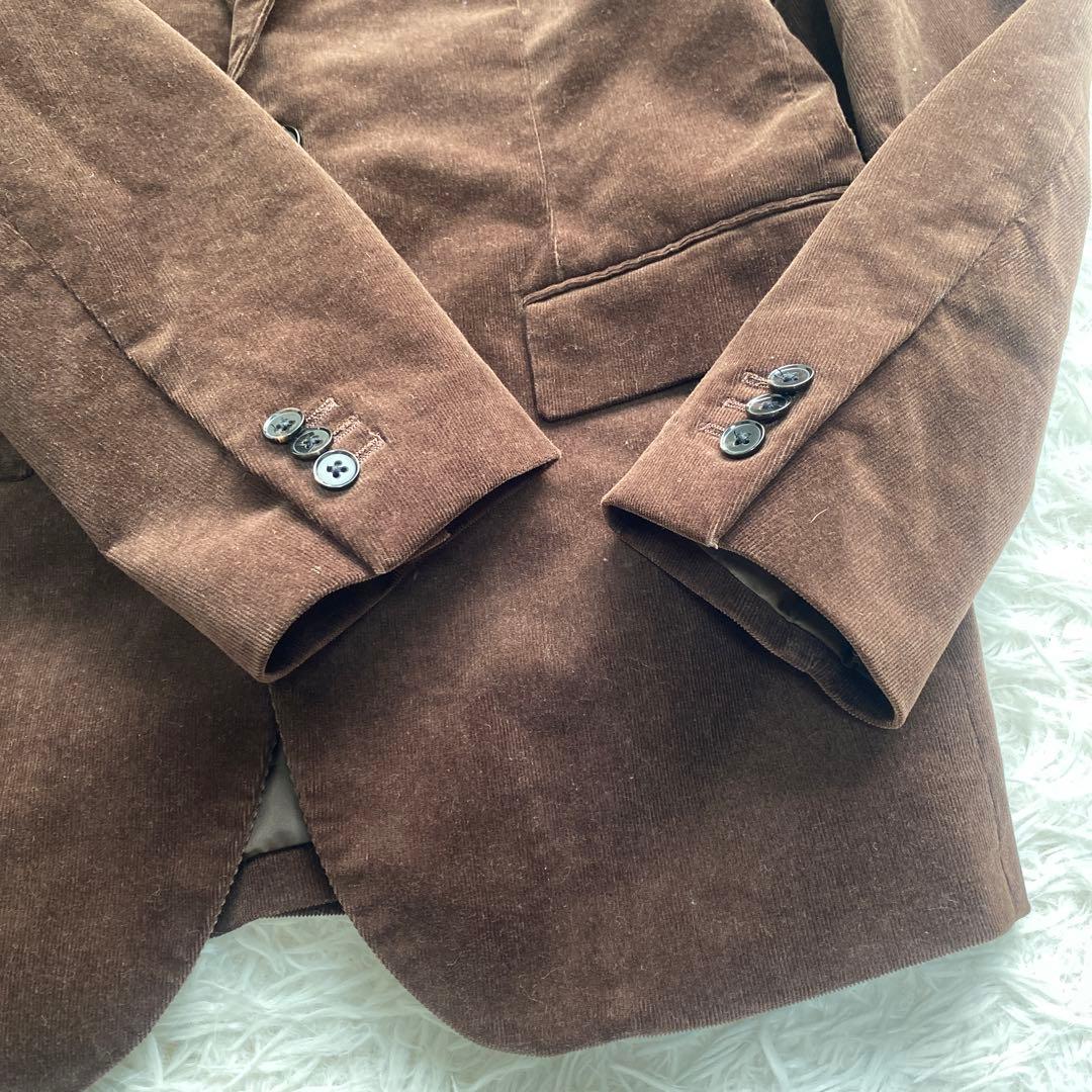 美品　ナノユニバース コーデュロイ セットアップ ブラウン　L