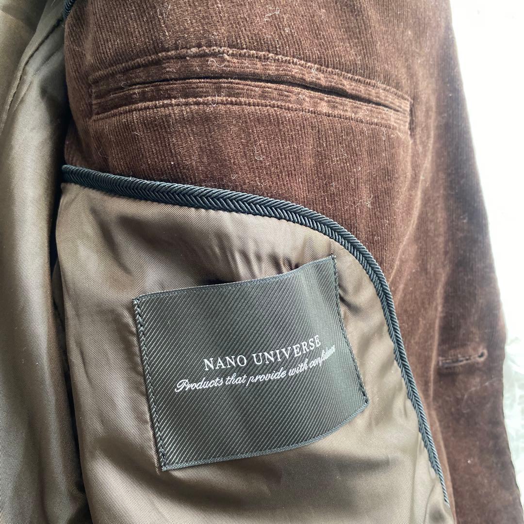 美品　ナノユニバース コーデュロイ セットアップ ブラウン　L
