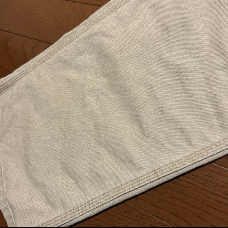P*u様 90s Carhartt アイボリー ワークパンツ W34×L33 D