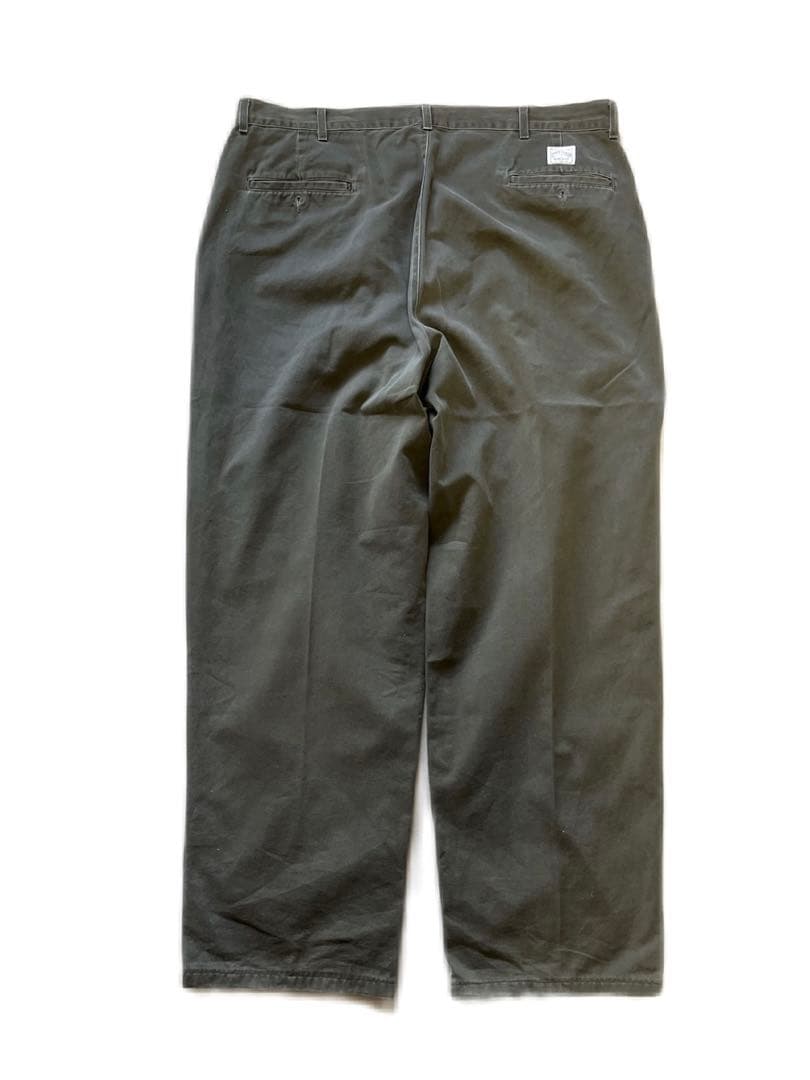 USA製 古着 80's ラルフローレン ツータック チノパン 黒 鬼フェード
