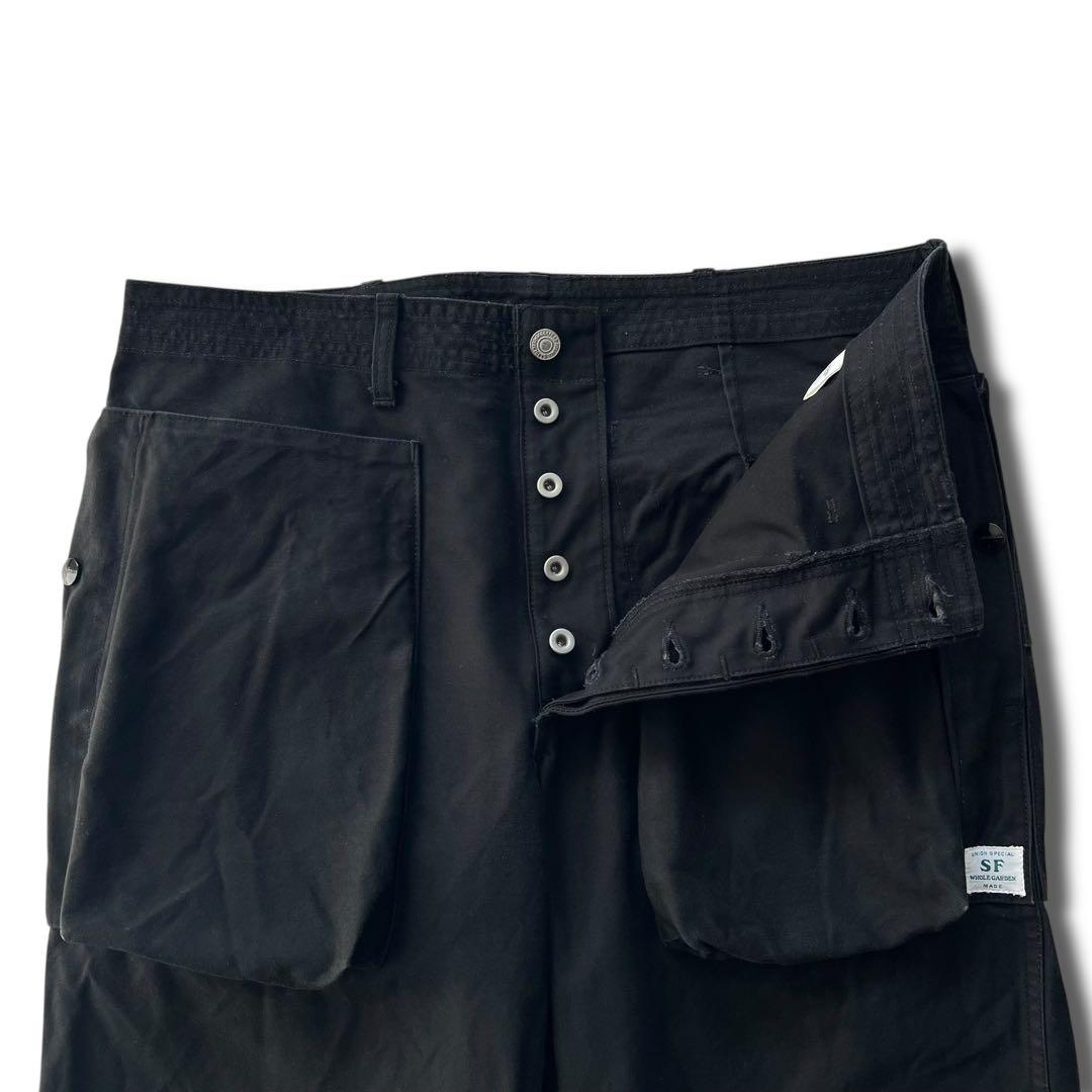 SASSAFRAS Digs Crew Pants 4/5 ブラック L