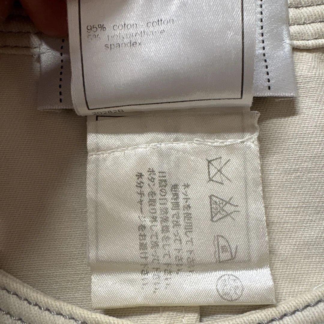 t*o様 CHANEL シャネル　ホワイト ノーカラーデニム　ジャケット