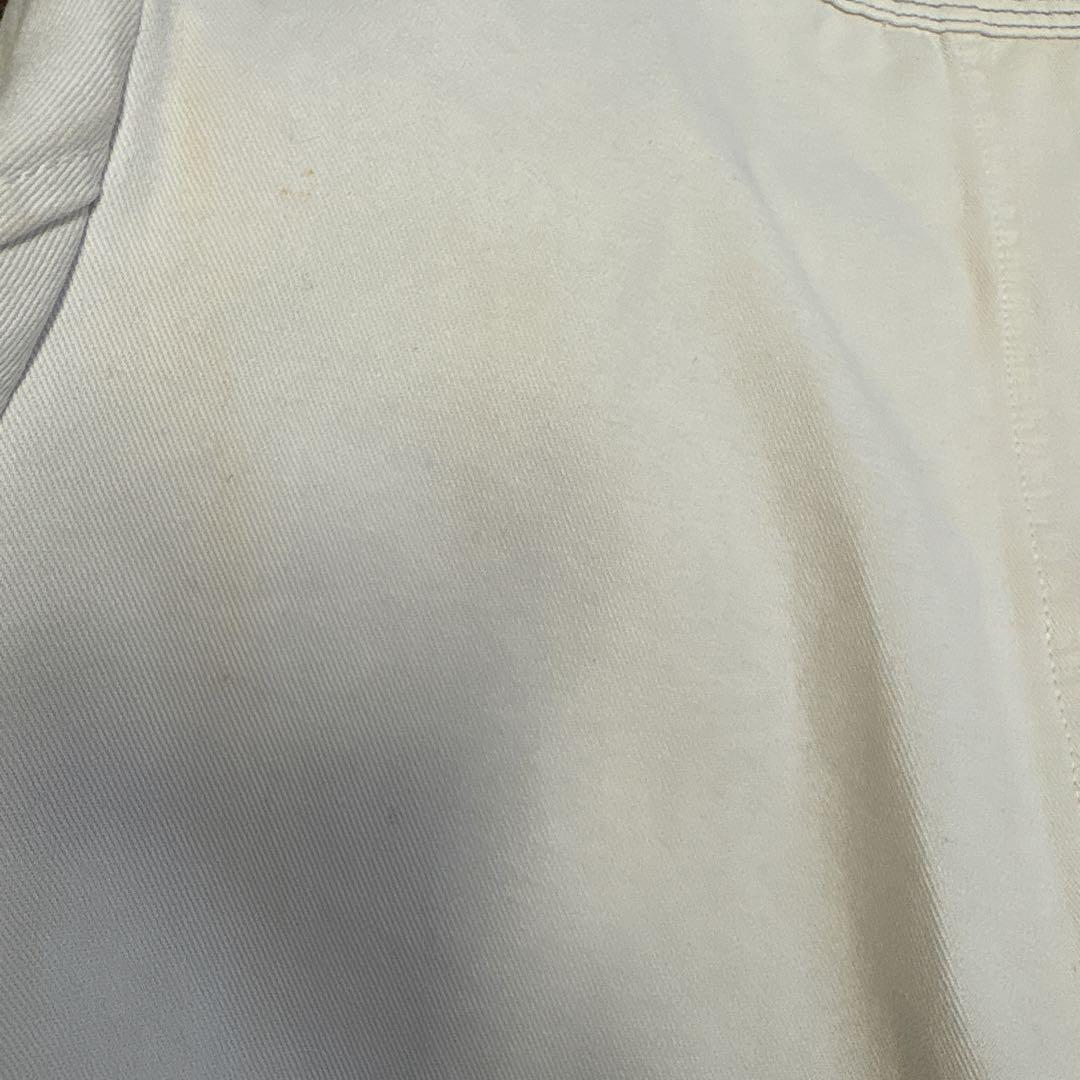 t*o様 CHANEL シャネル　ホワイト ノーカラーデニム　ジャケット