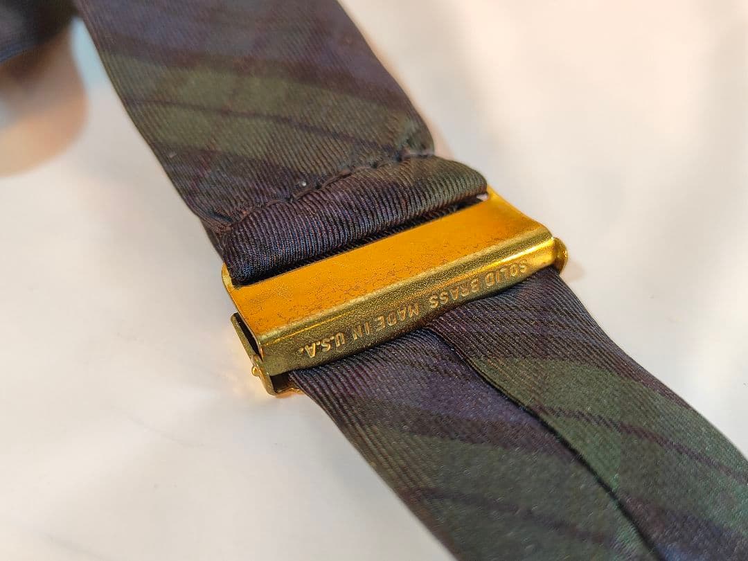 【Vintage】【希少品】USA製　PRL　高級本革サスペンダー　牛革/正規品