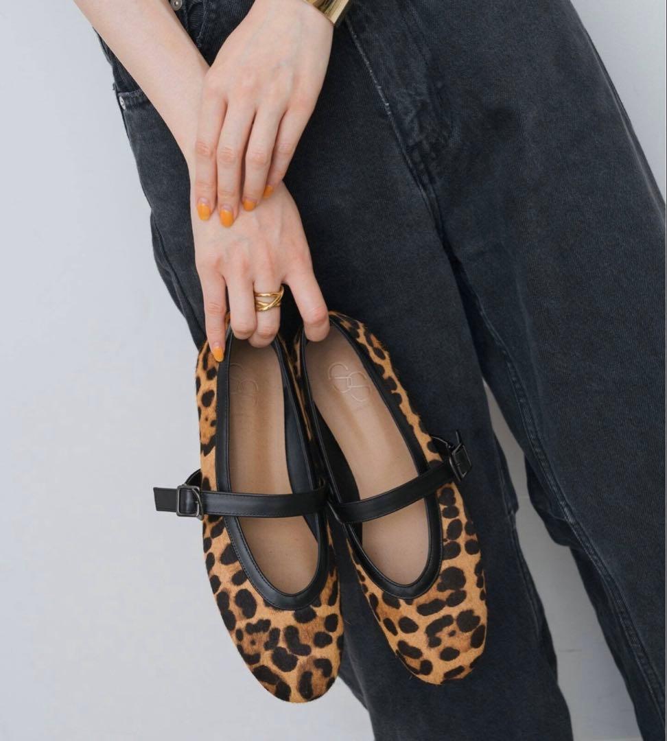 spick&span レオパードメリージェーン