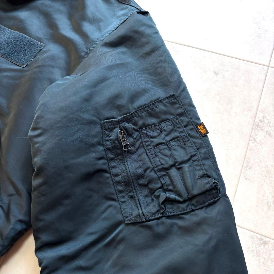 【USA製】90s アルファ CWU-45P フライトジャケット 短丈 L