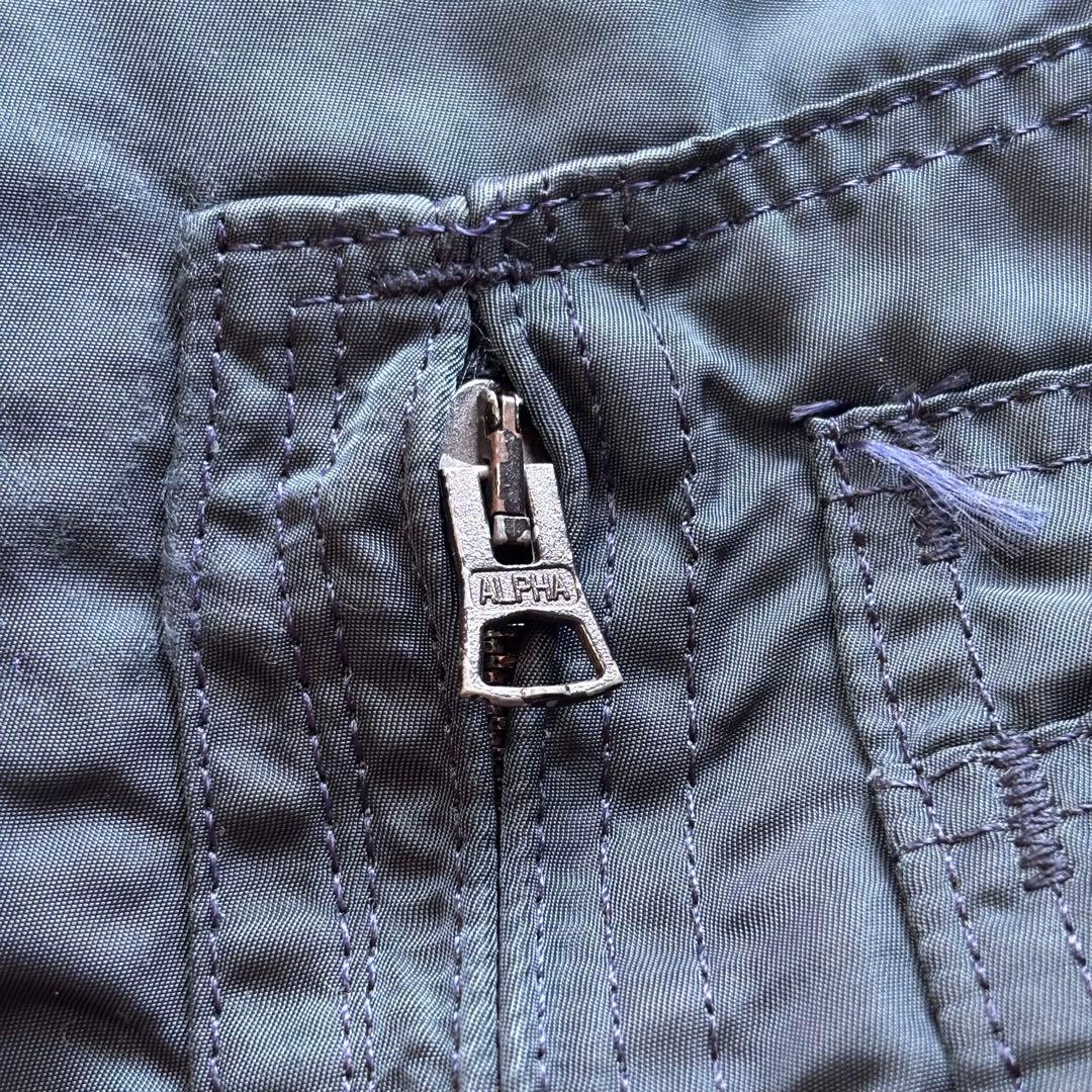 【USA製】90s アルファ CWU-45P フライトジャケット 短丈 L