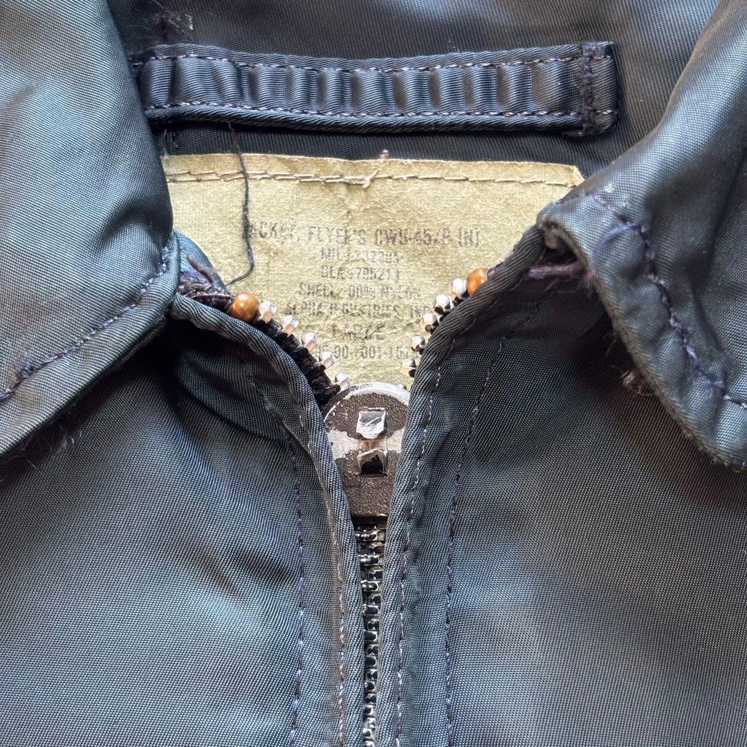 【USA製】90s アルファ CWU-45P フライトジャケット 短丈 L