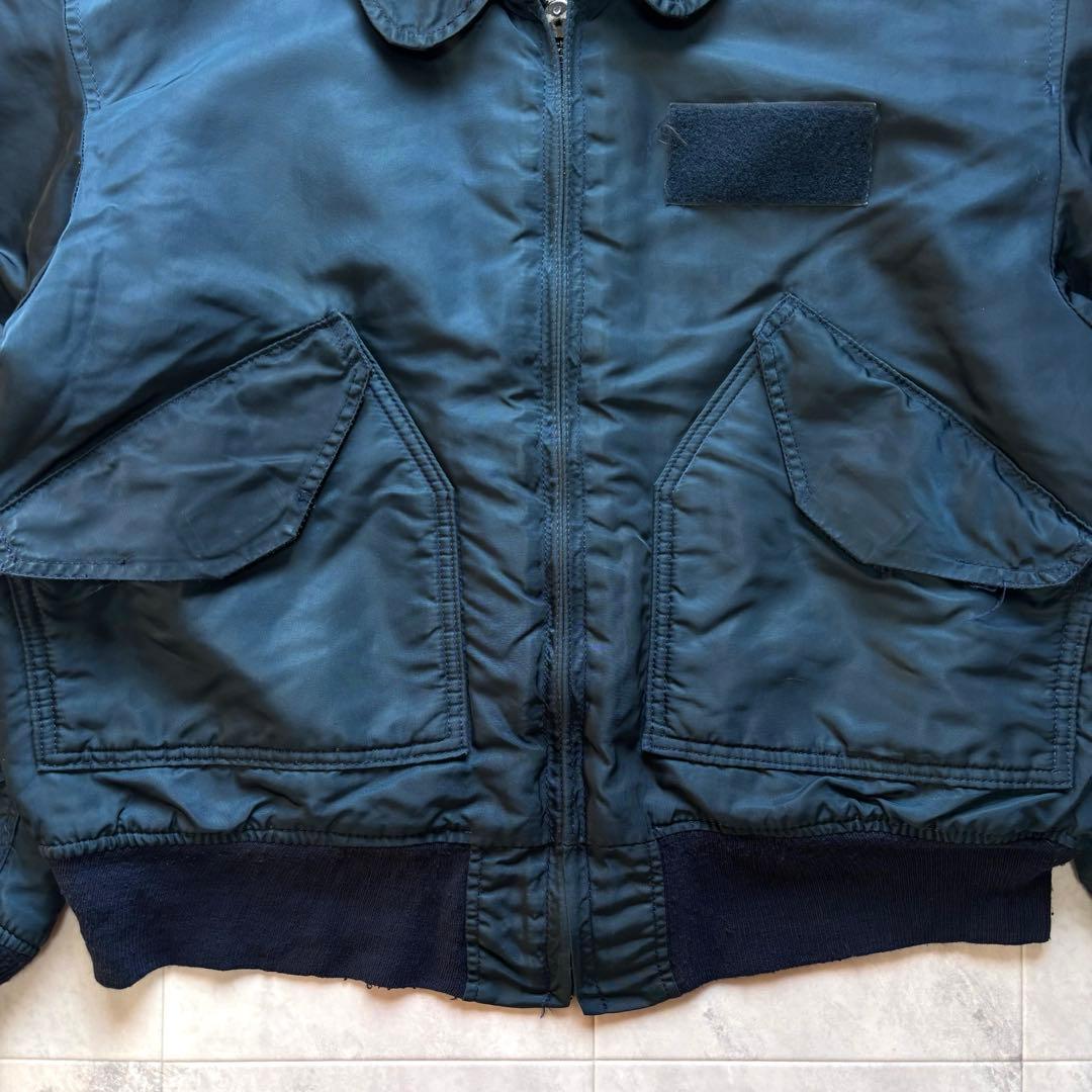 【USA製】90s アルファ CWU-45P フライトジャケット 短丈 L
