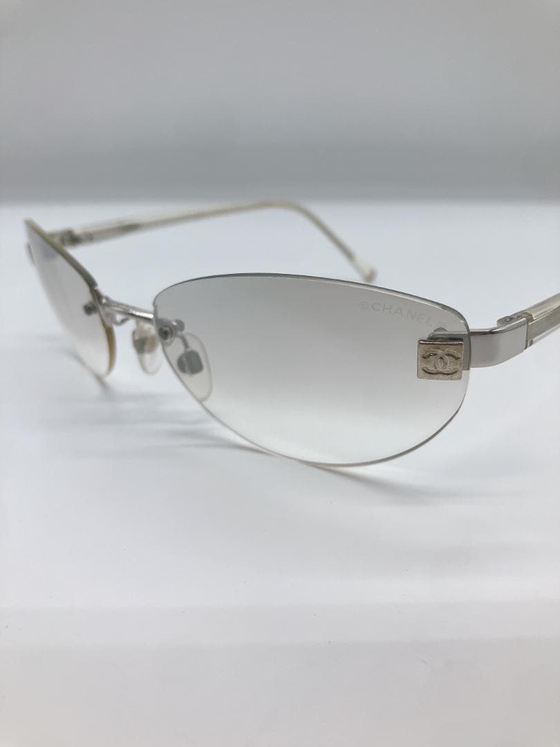 CHANEL 4049 ココマーク サングラス メガネ クリアアイボリー系