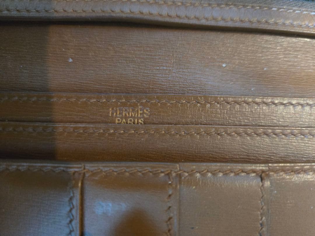 HERMES エルメス ベアンクラシック 長財布 ボックスカーフ