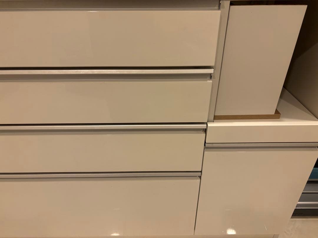 ニトリ キッチンカウンター レジューム 120-2SH-R WH