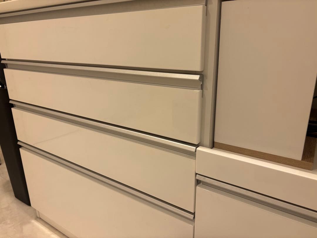 ニトリ キッチンカウンター レジューム 120-2SH-R WH