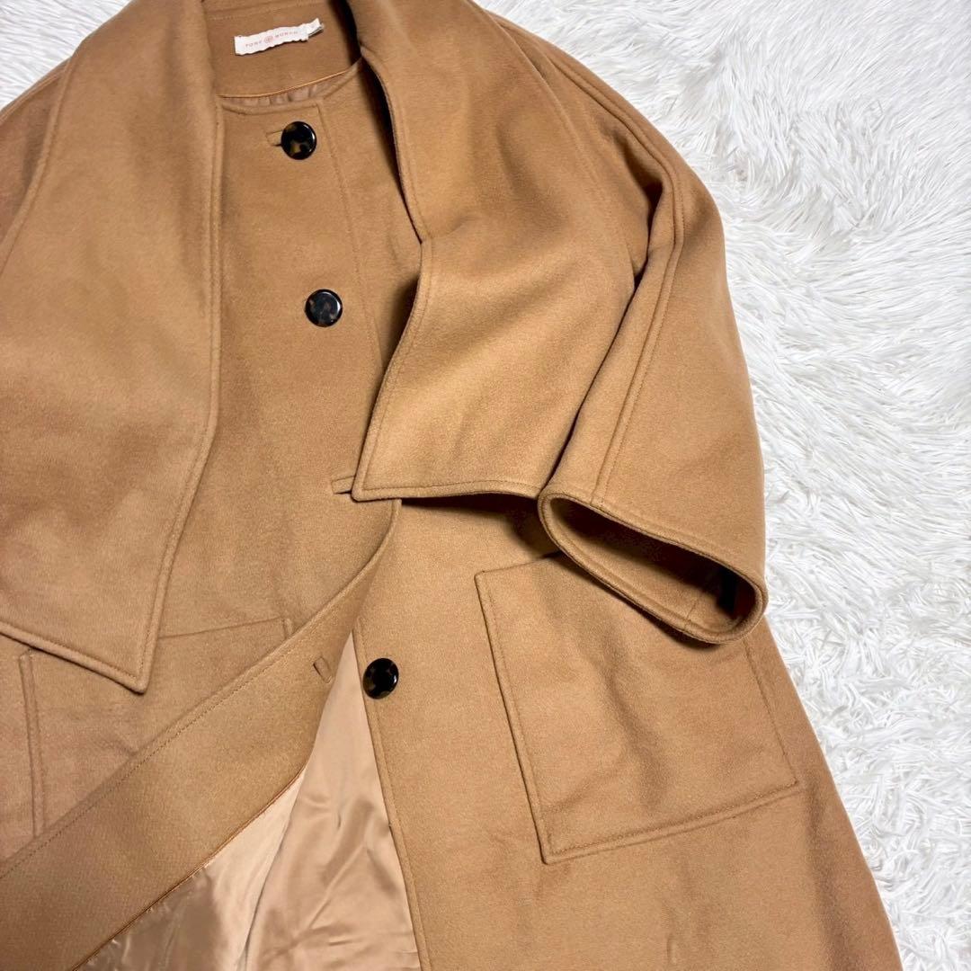 ちょいみー Tory Burch ウールコート キャメル ポルトガル製