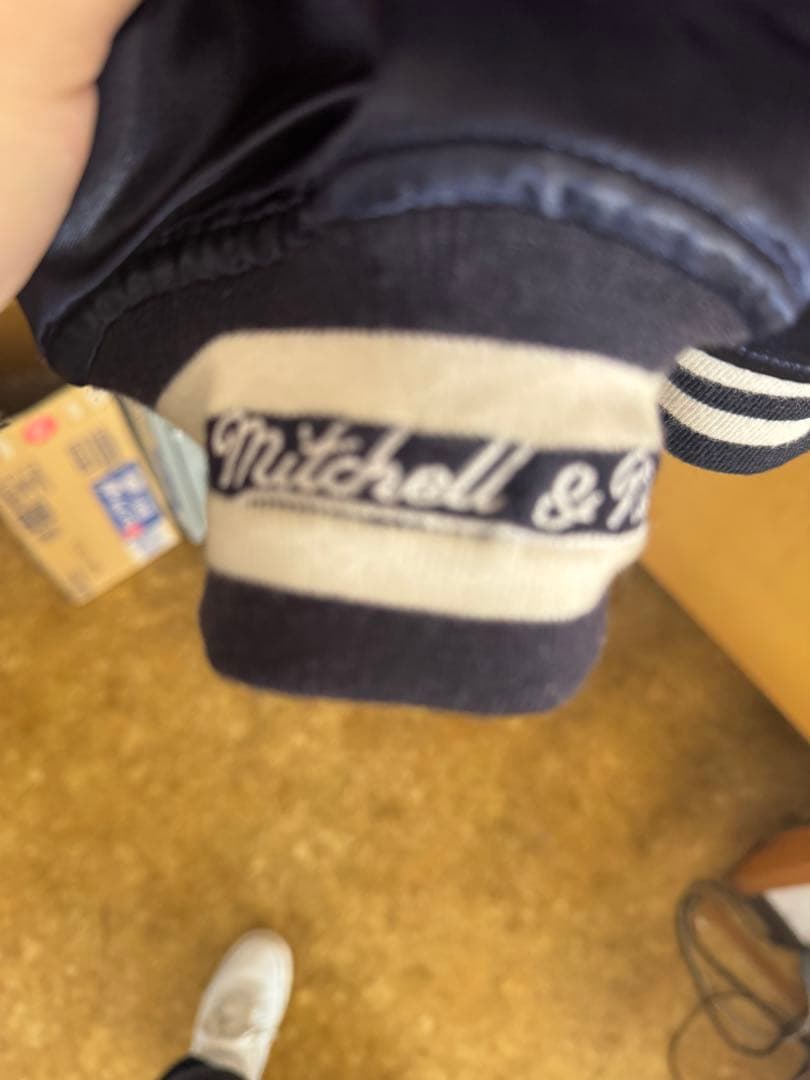 Yankees サテンスタジャン ネイビー