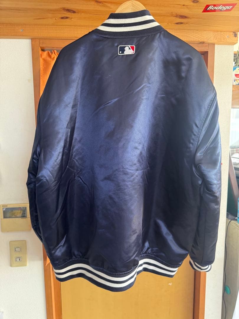 Yankees サテンスタジャン ネイビー