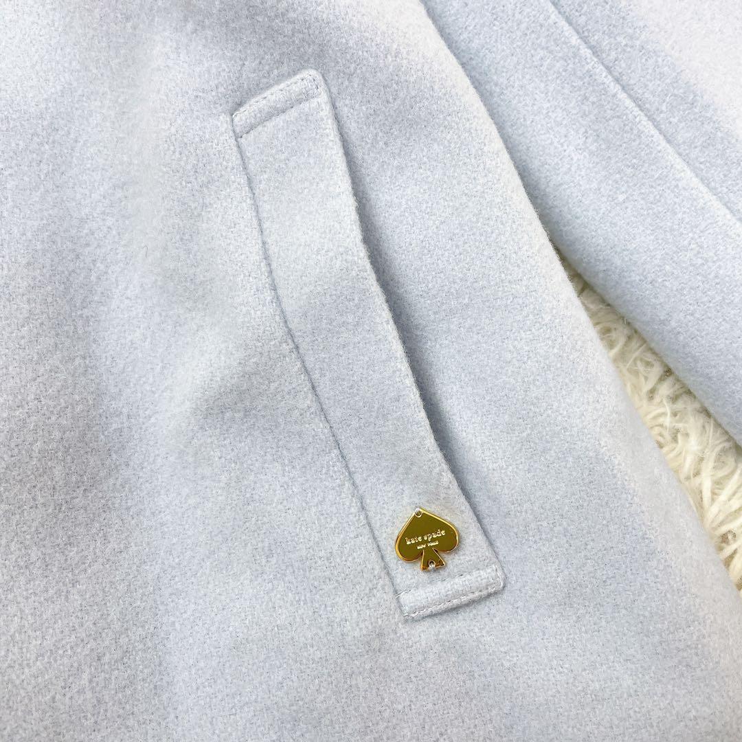 極美品✨ケイトスペード キッズ ウールコート ビジュー フェイクファー 130