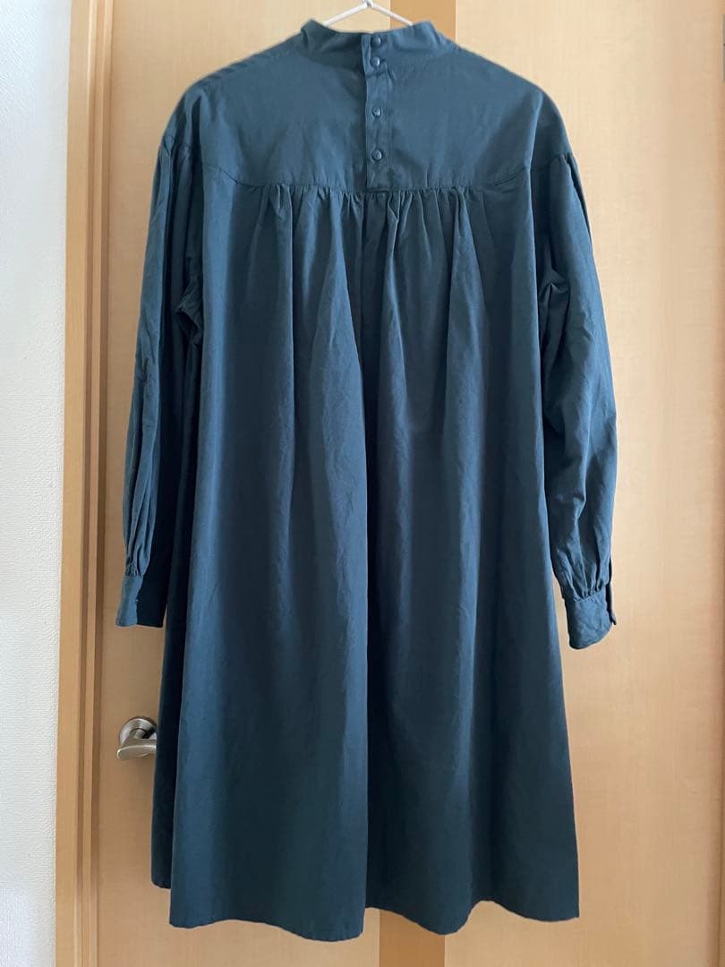 【mi】DANTON コットンリネンポプリン　チュニックワンピース