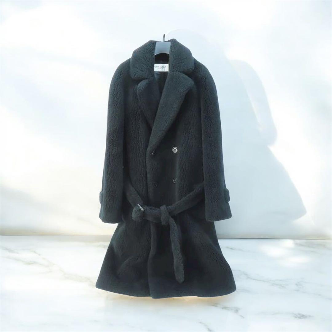 サンローラン　オーバーサイズダブルブレストファーコート 登坂広臣着用