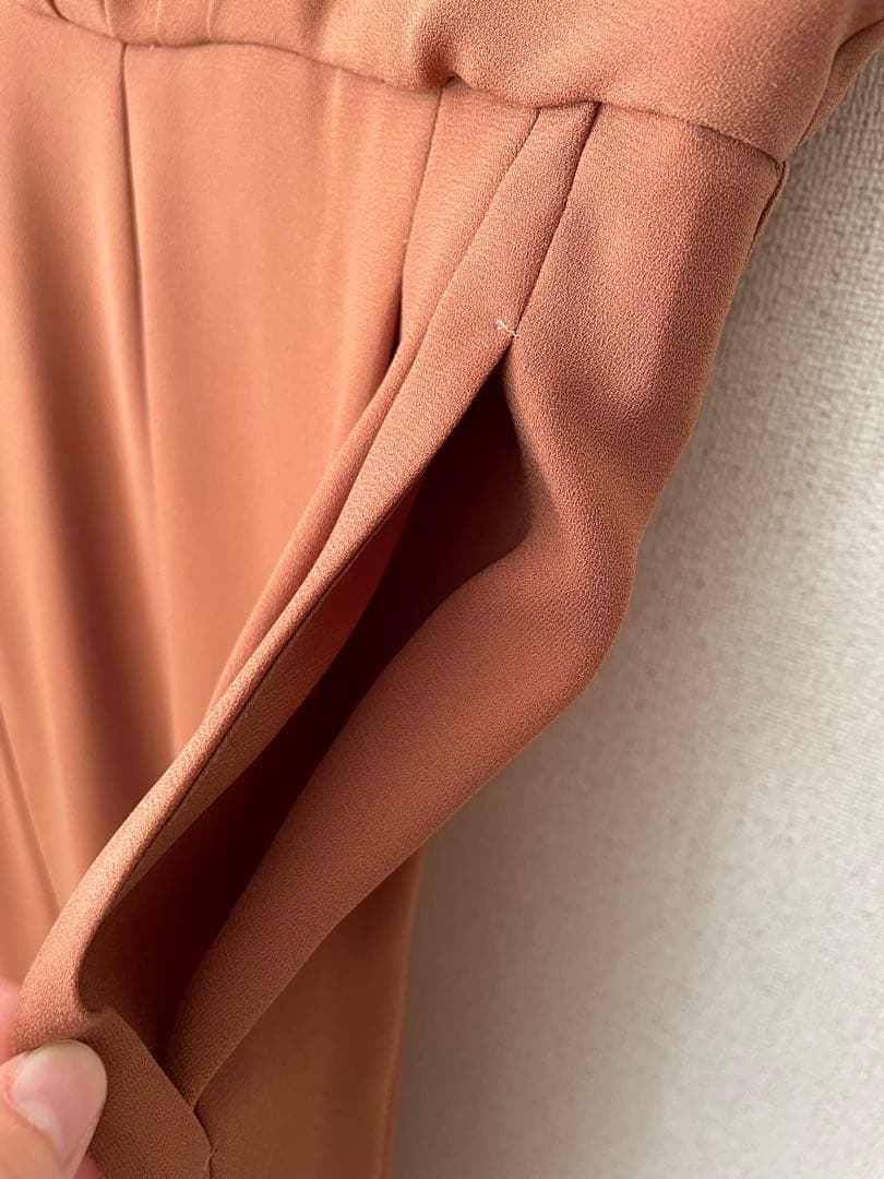 パーティードレス ブラウン スリーブレス オールインワン ９号　秋