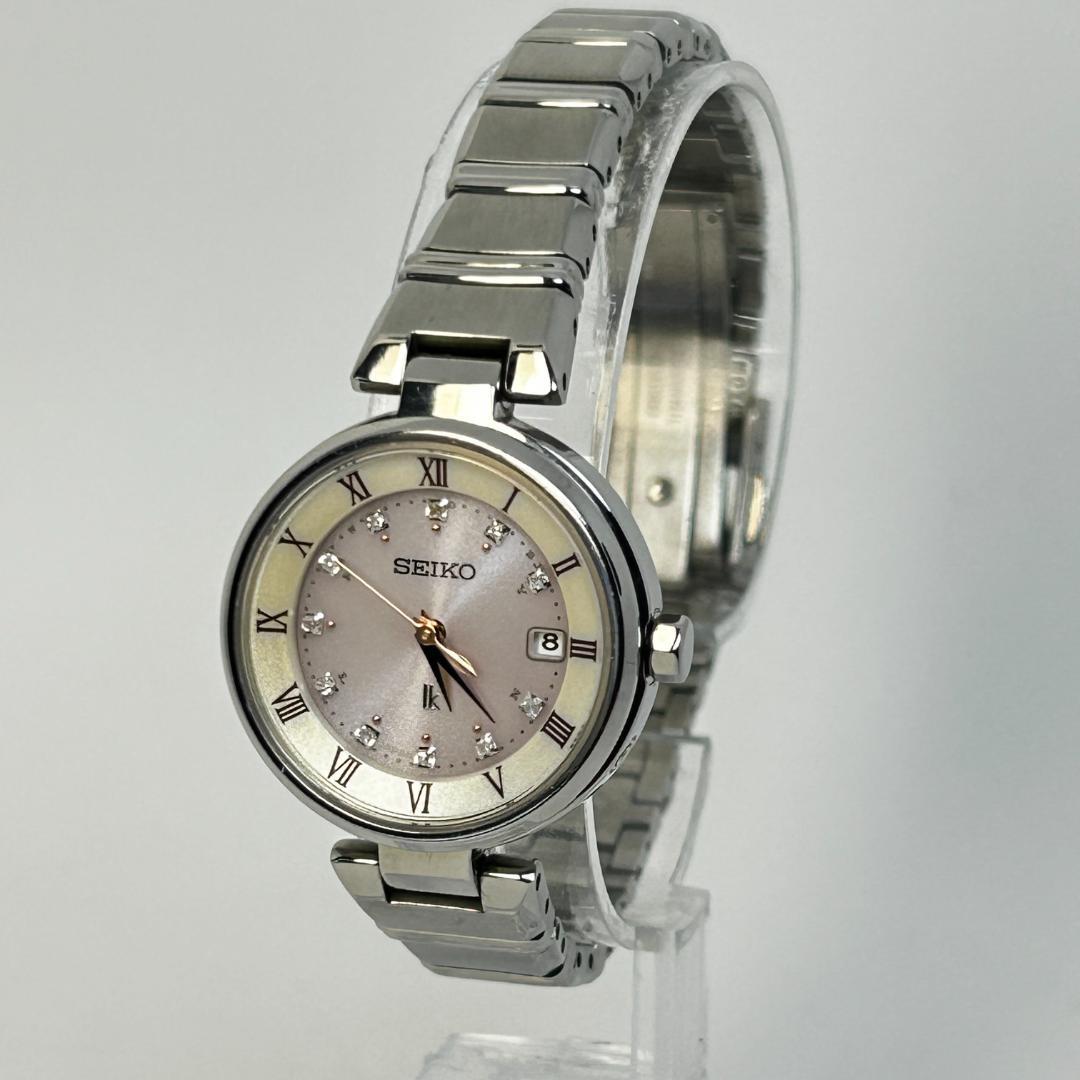 【人気】SEIKO LUKIA ルキア ピンクシェル 電波ソーラー 11Pダイヤ