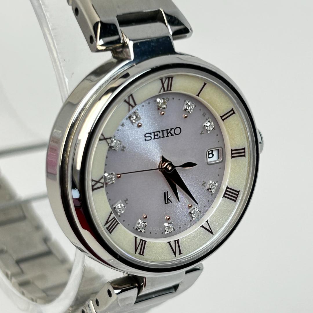 【人気】SEIKO LUKIA ルキア ピンクシェル 電波ソーラー 11Pダイヤ