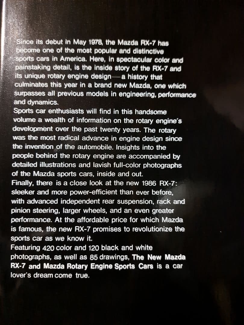 希少 マツダ　RX-7 FC 洋書 日本語解説書付き